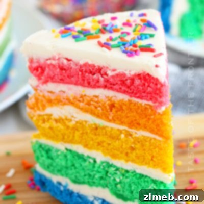 Easy Rainbow Cake