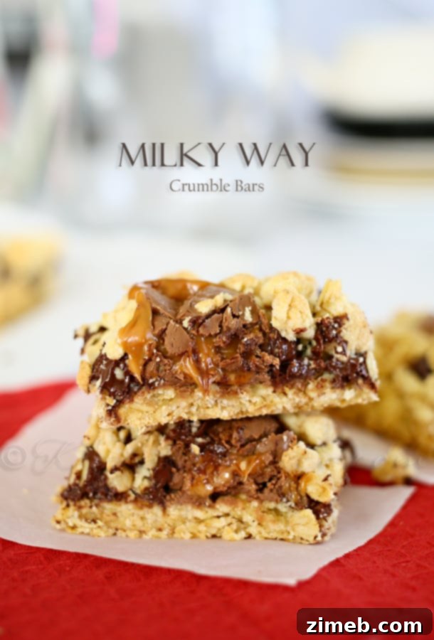 Milky Way Crumble Bars, a sweet treat