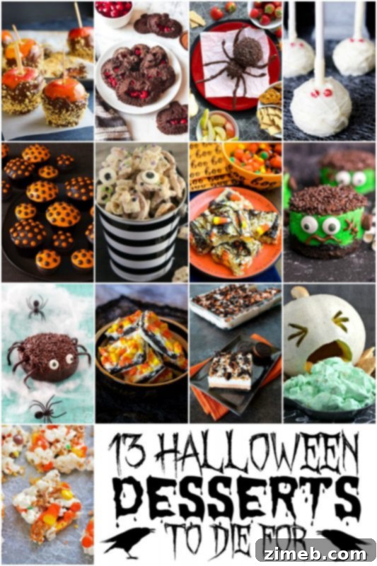Assortment of Halloween Desserts