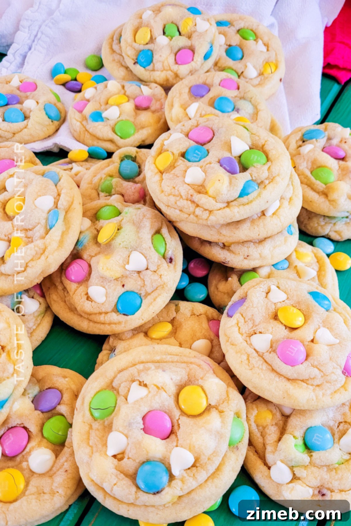 Easter M&M Cookies 2 no chill cookies for Easter