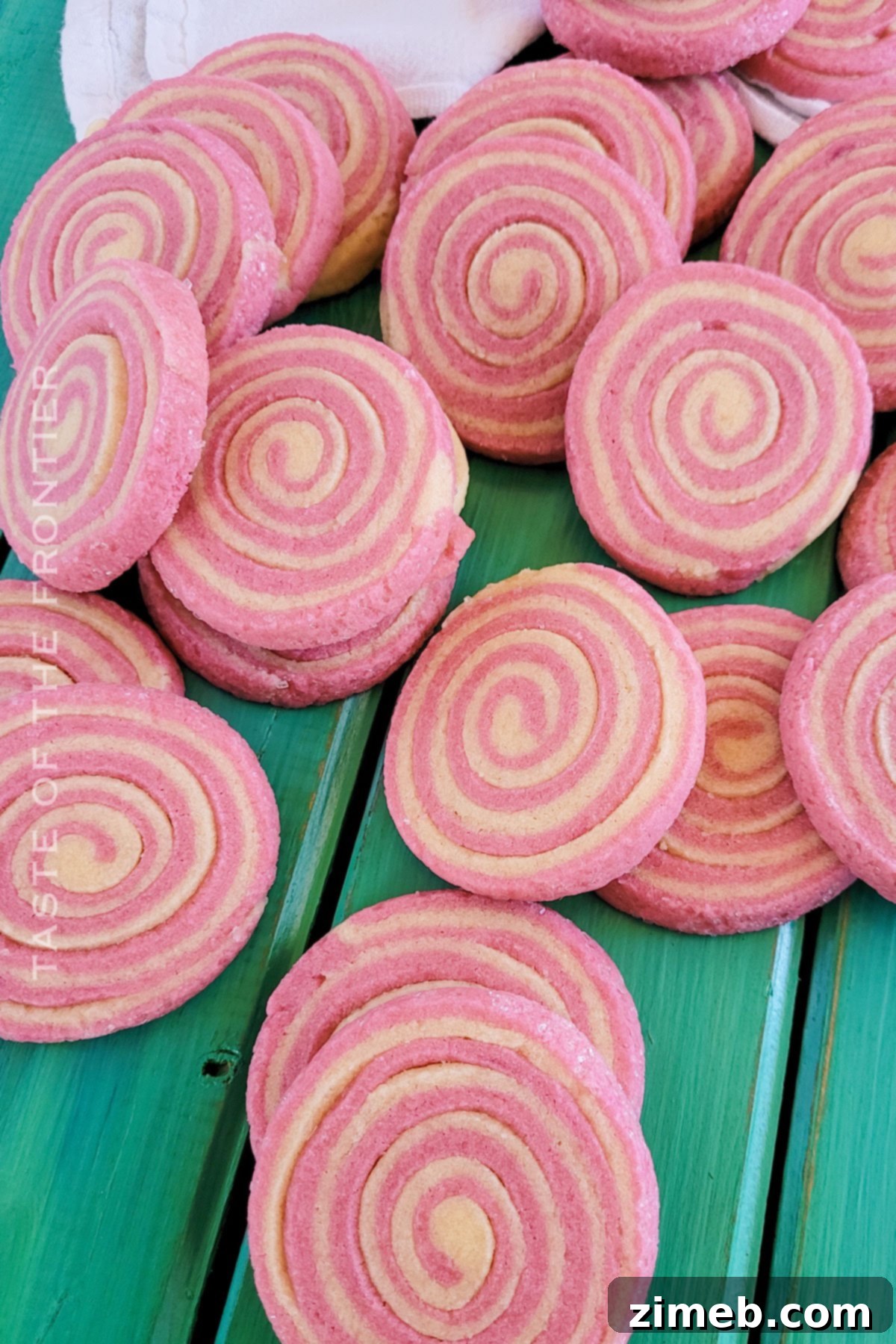Springtime Easter Sugar Delights 3 Beautiful pink and white pinwheel sugar cookies, perfect for Easter.