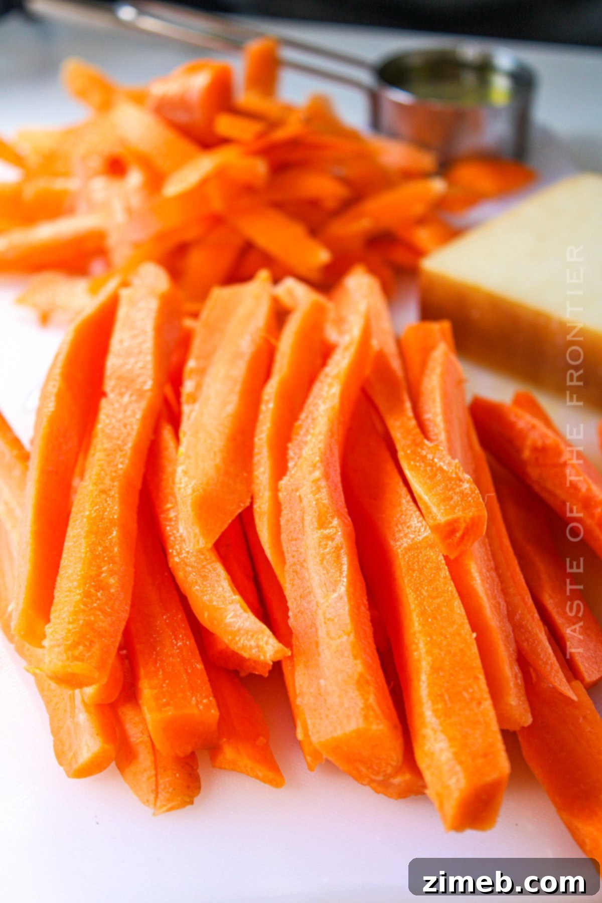 Perfect Air Fryer Roasted Carrots 5 Sliced Carrots Ready for Air Fryer