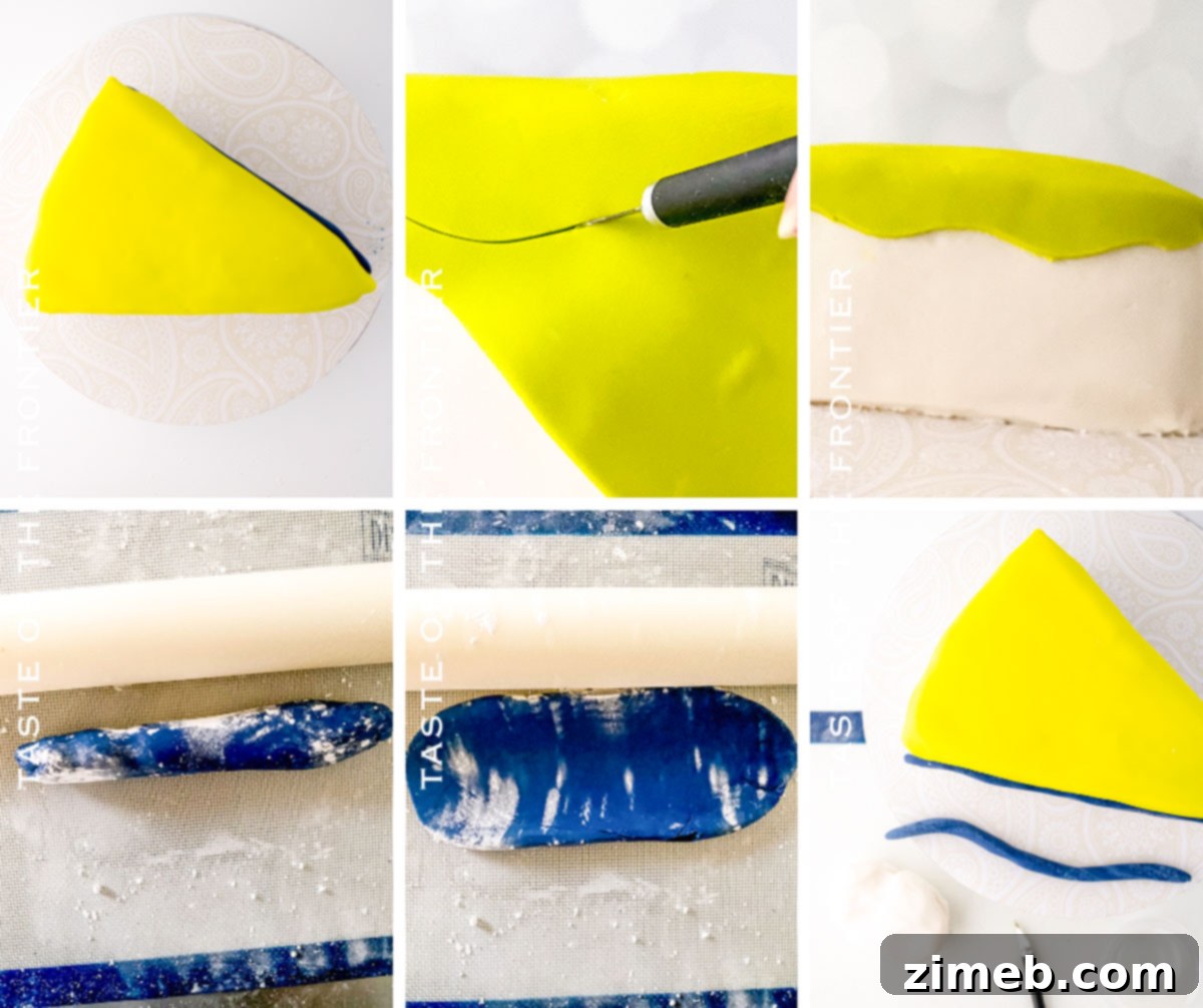 2D Comic Cake Phenomenon 8 Guide on how to make a Comic Book Cake, illustrating the 2D effect
