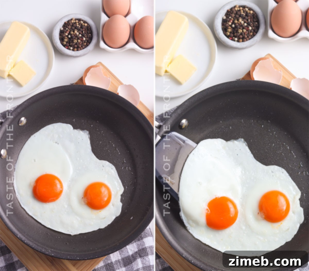 Sunrise on a Plate 6 How to Make Sunny Side Up Eggs step-by-step