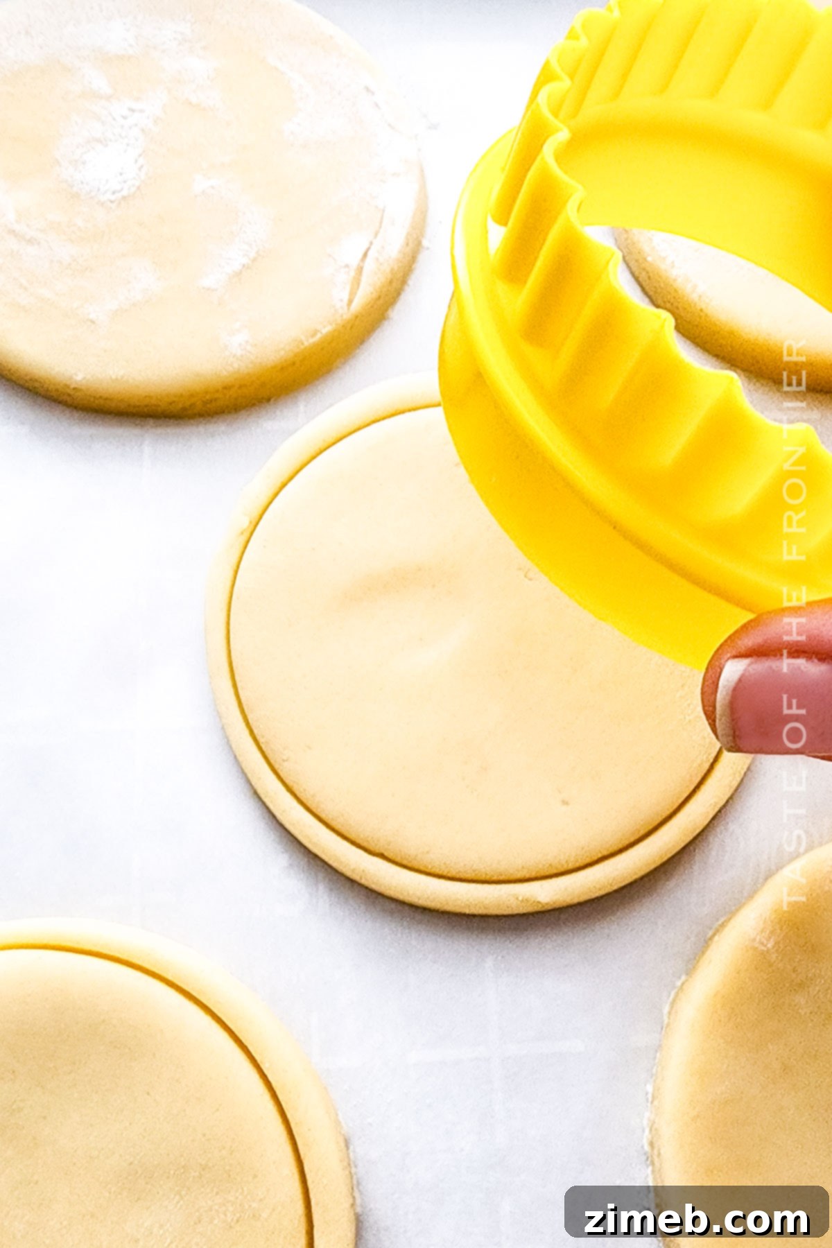 Copycat Girl Scout Lemonades Cookies 6 Making lemon shaped cookies with an imprint