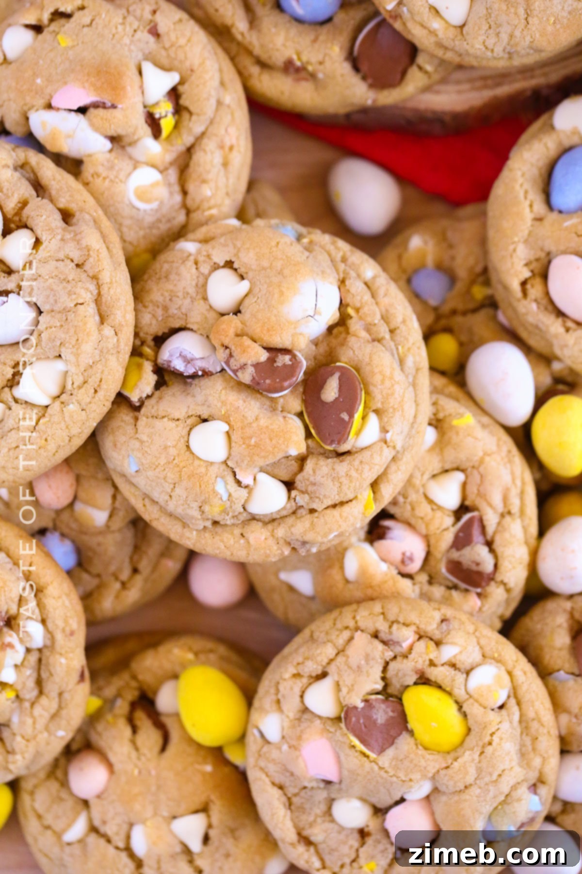 Cadbury Egg Cookies: A close-up of the delicious Easter treat