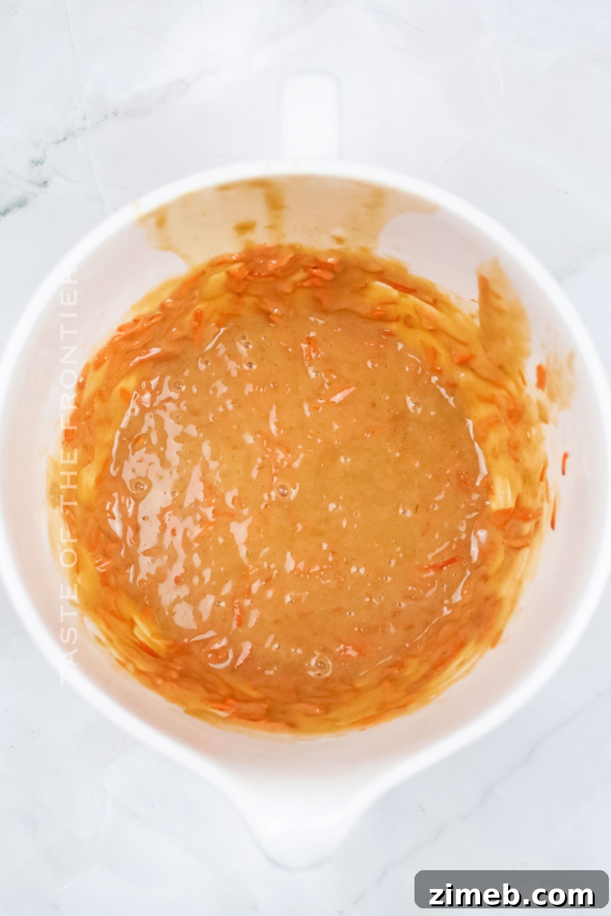 homemade Carrot Cake batter