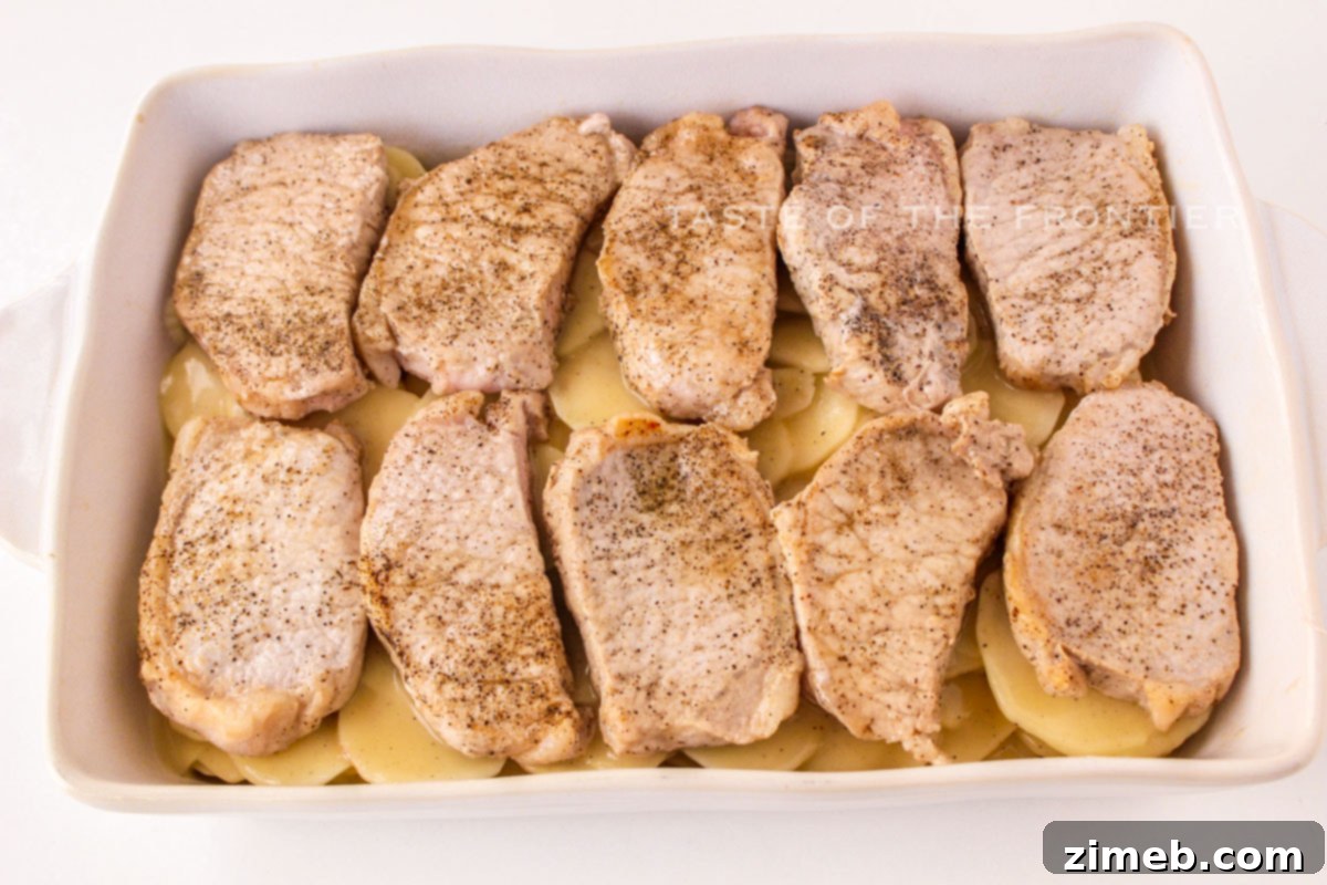 Hearty Pork Chops with Creamy Scalloped Potatoes 7 how to make Pork Chops with Scalloped Potatoes