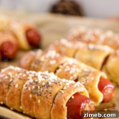 Homemade Pretzel Dogs, ready to serve as a snack or appetizer.