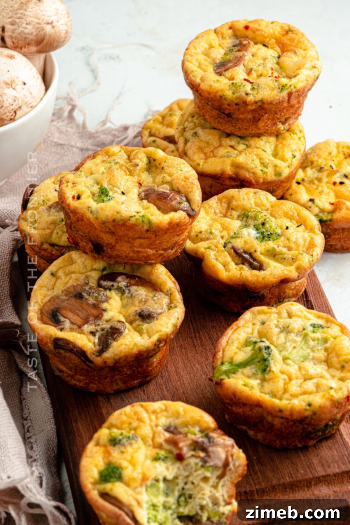 Low Carb Egg Bites 2 low carb egg muffins - perfect for a keto breakfast