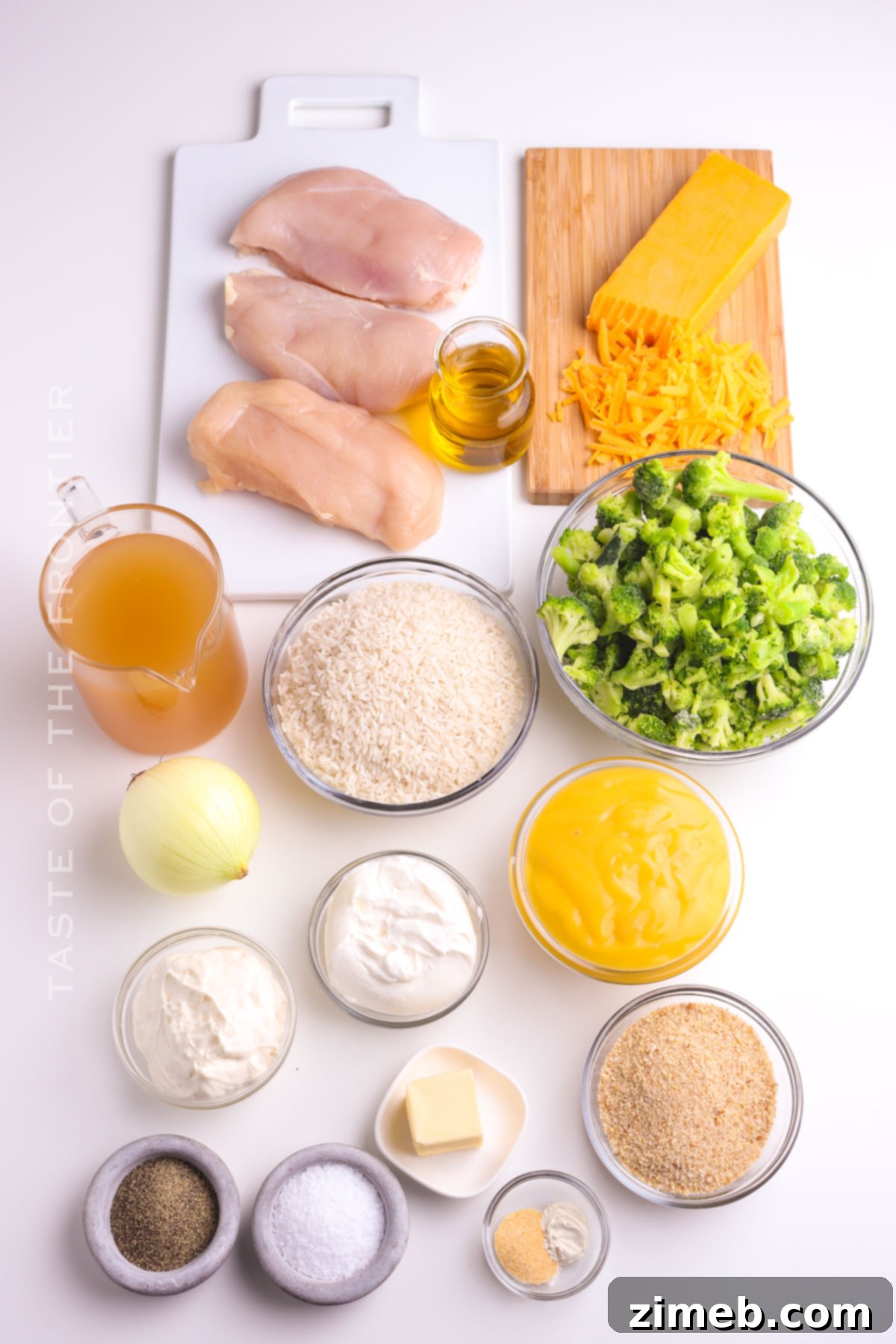 Hearty Chicken Broccoli Bake 4 Ingredients for a delicious cheesy chicken broccoli casserole