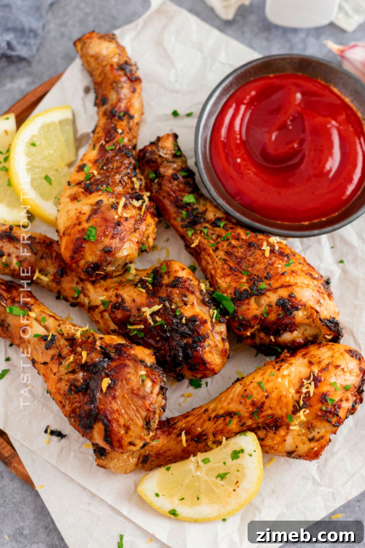 Lemon garlic chicken dish