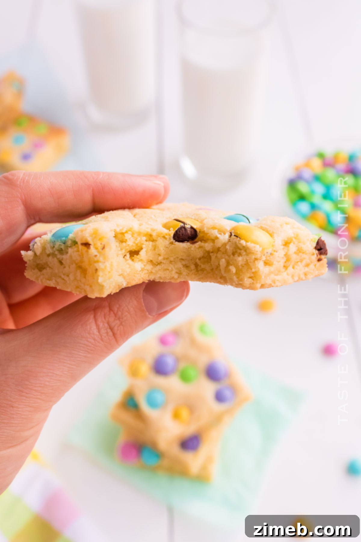 Delightful Easter Cookie Squares 15 Homemade Easter treats with M&M's