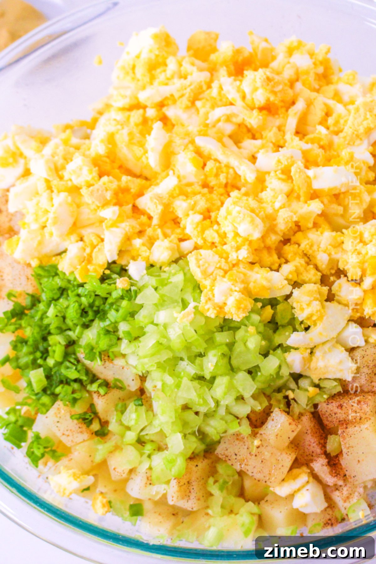 how to make Deviled Egg Potato Salad
