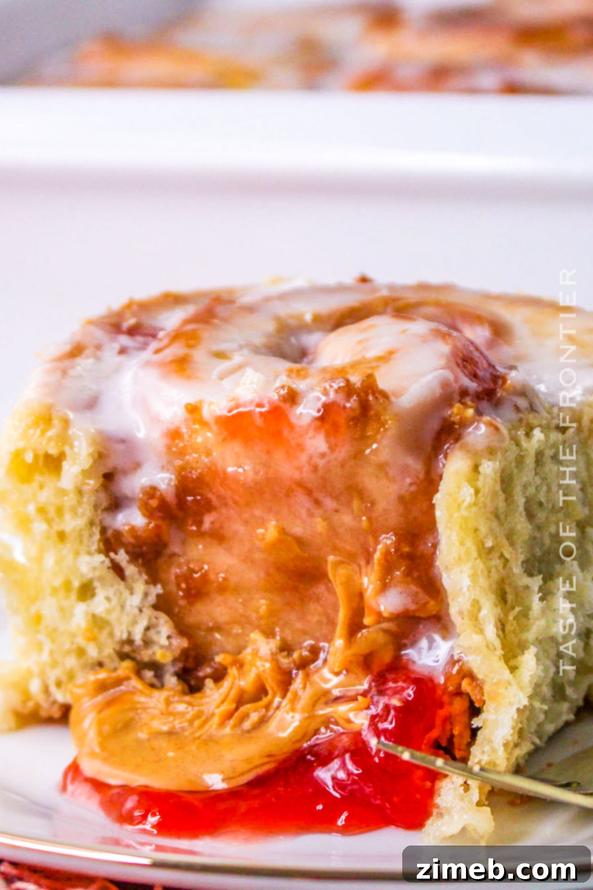 Decadent Peanut Butter Cinnamon Buns 11 Plate of Peanut Butter Cinnamon Rolls with Jelly