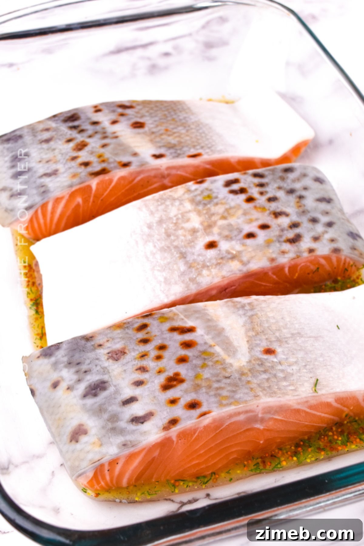 fish- skin side up