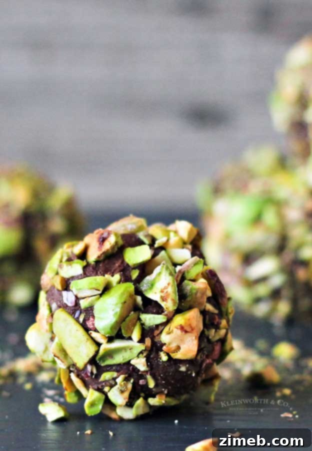 Snickers Dream Cake Bars 15 How to make Dark Chocolate Pistachio Truffles