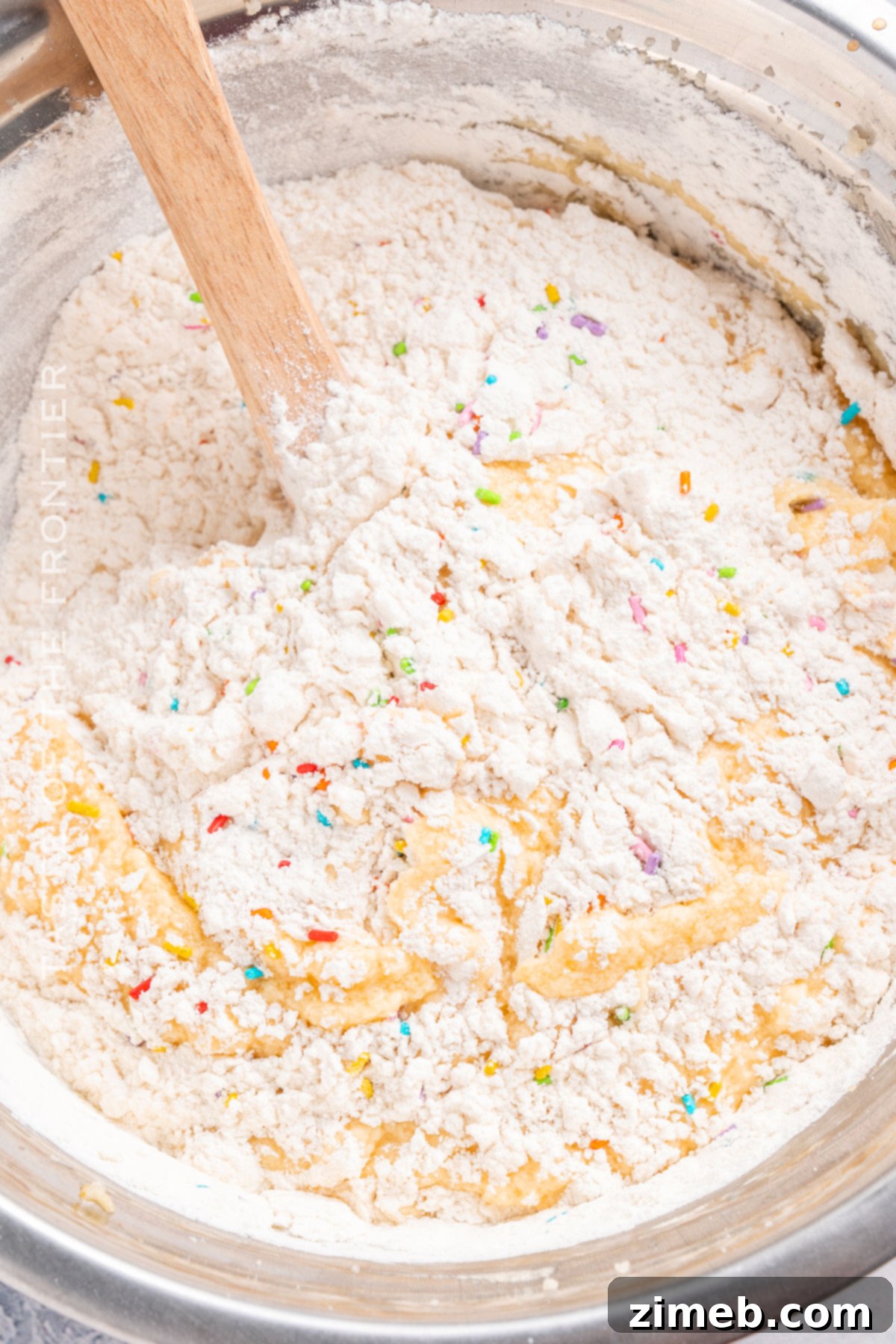 Festive Funfetti Cupcakes 5 How to make Colorful Confetti Sprinkle Cupcakes - step-by-step baking process