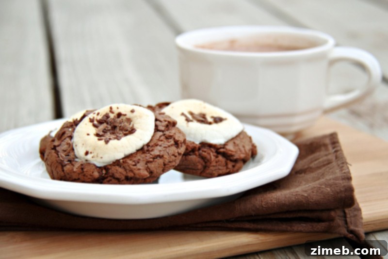 Hot Cocoa Cookies - cozy holiday cookie recipe