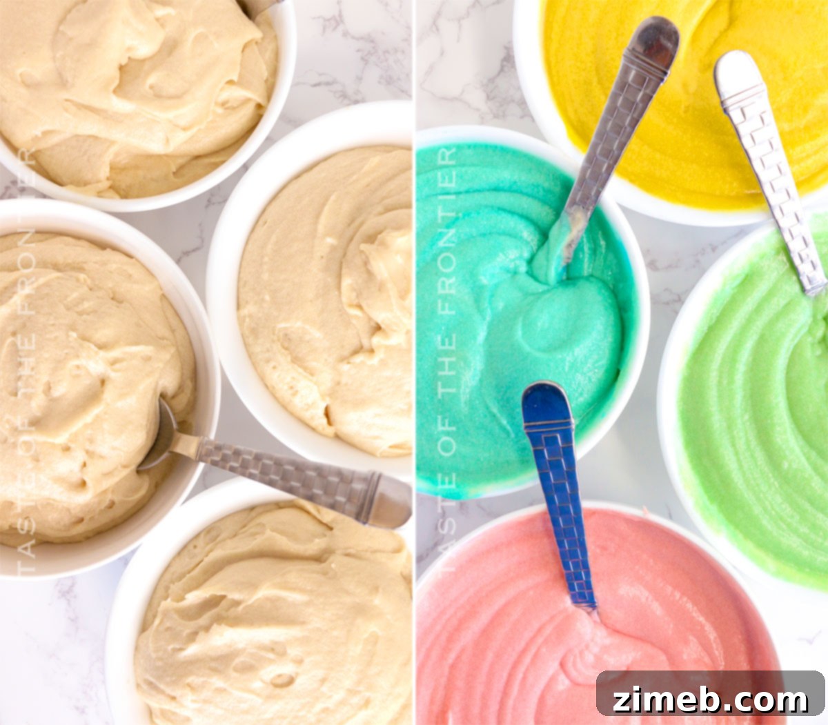 Bake Mom Happy 5 Hands decorating a colorful Mother's Day cake with frosting