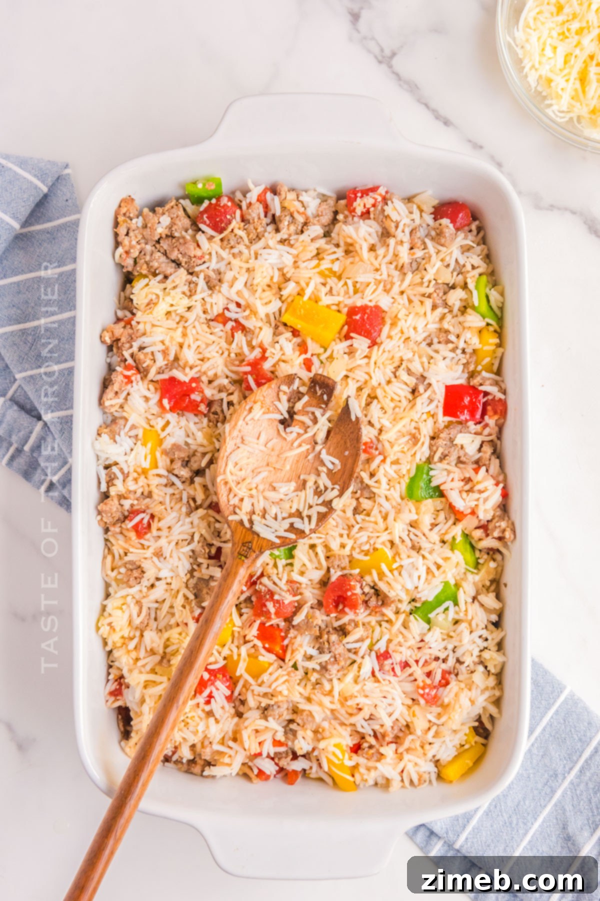 rice and pepper casserole