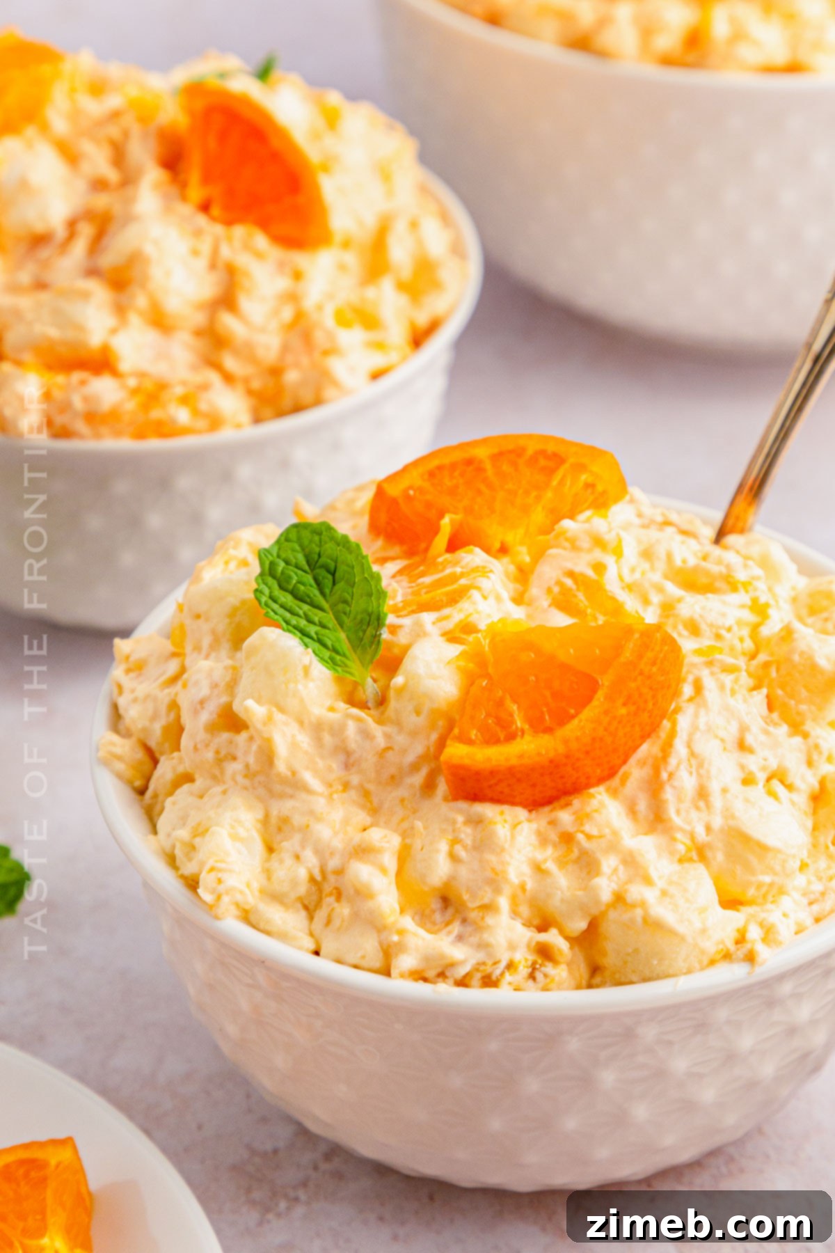 Citrus Cloud Delight 15 Vintage Side Salad with Jello