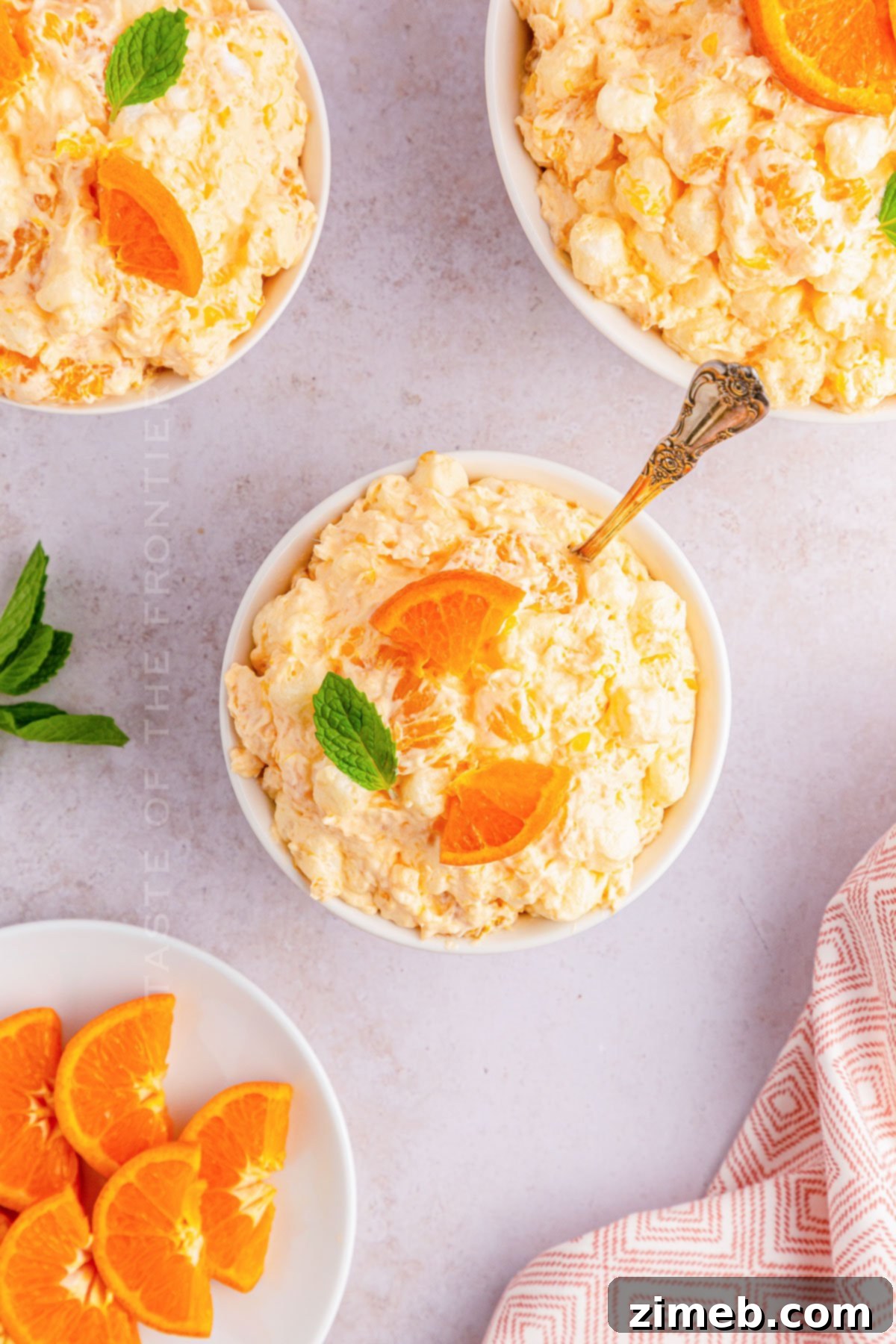 Citrus Cloud Delight 3 Homemade Orange Fluff Salad