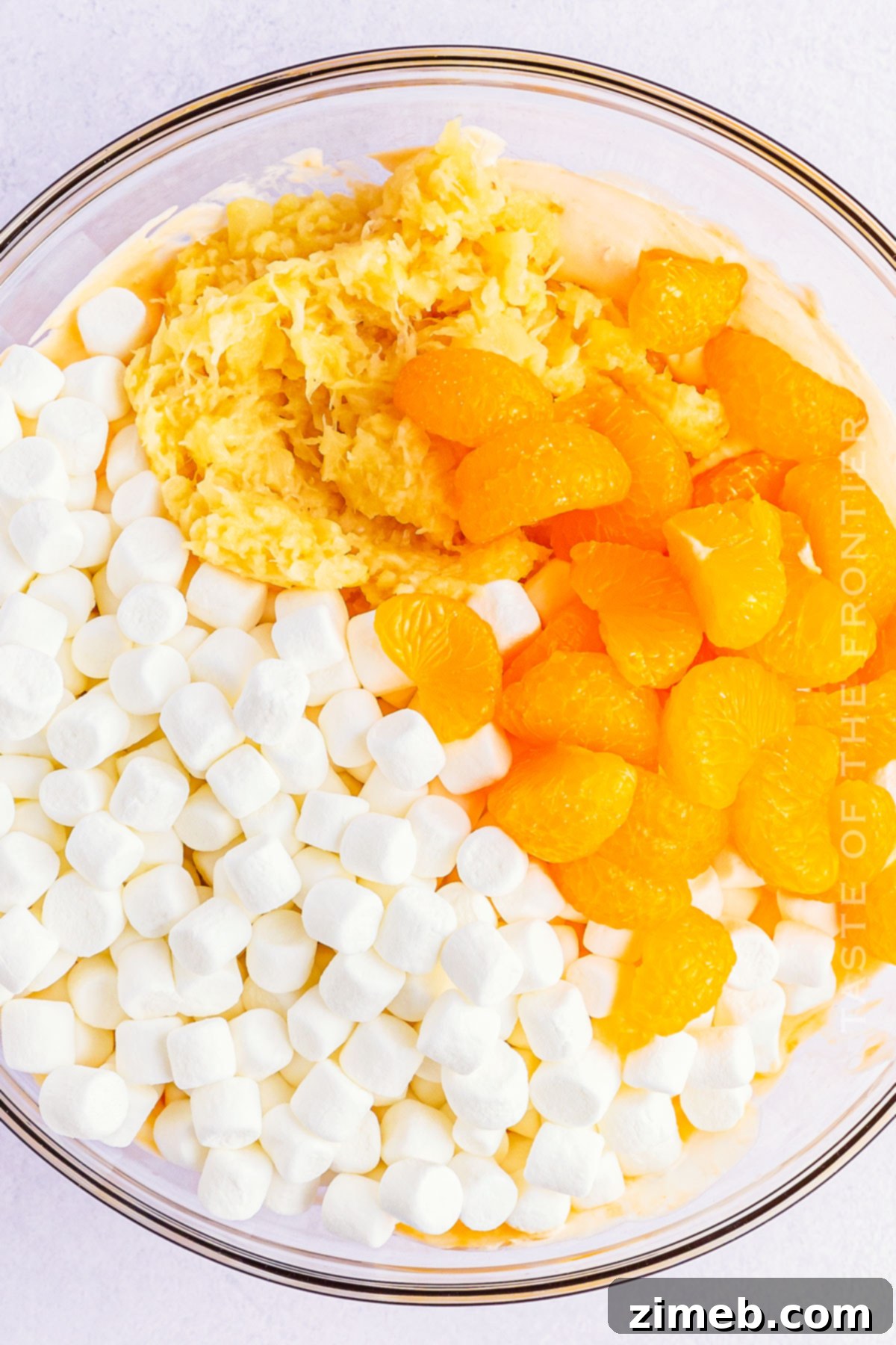 Citrus Cloud Delight 7 How to make Orange Fluff Salad step-by-step