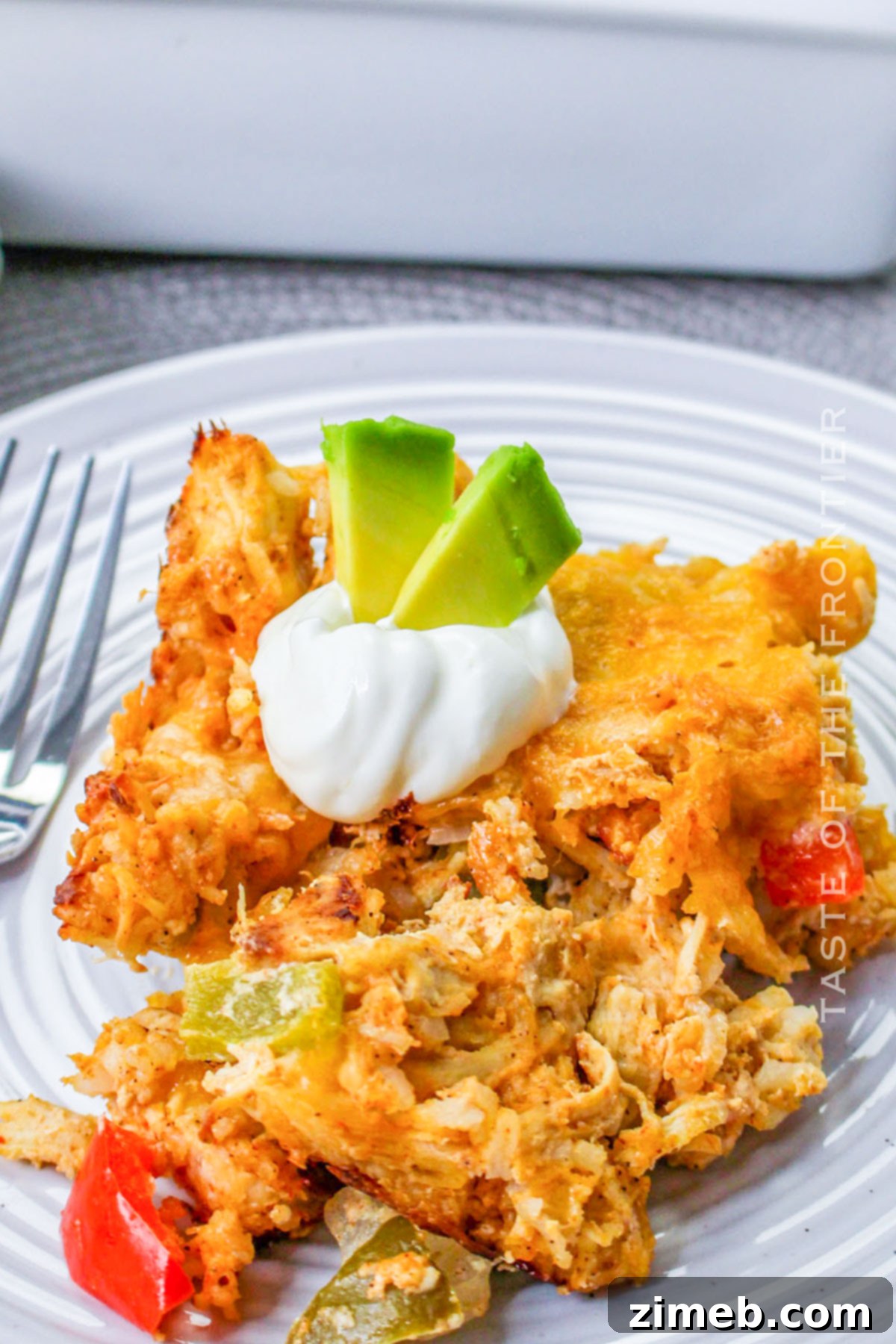 Fiesta Chicken Bake 3 Hearty chicken casserole dinner for the family