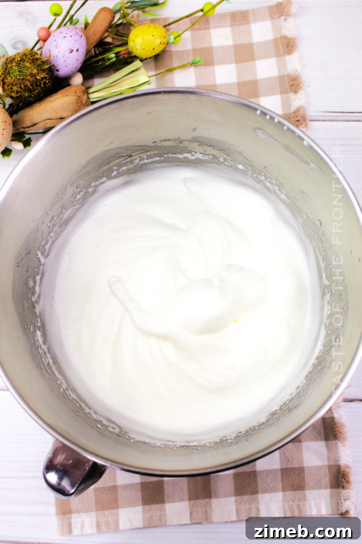 Sweet Spring Roll Cake 7 whipped egg whites