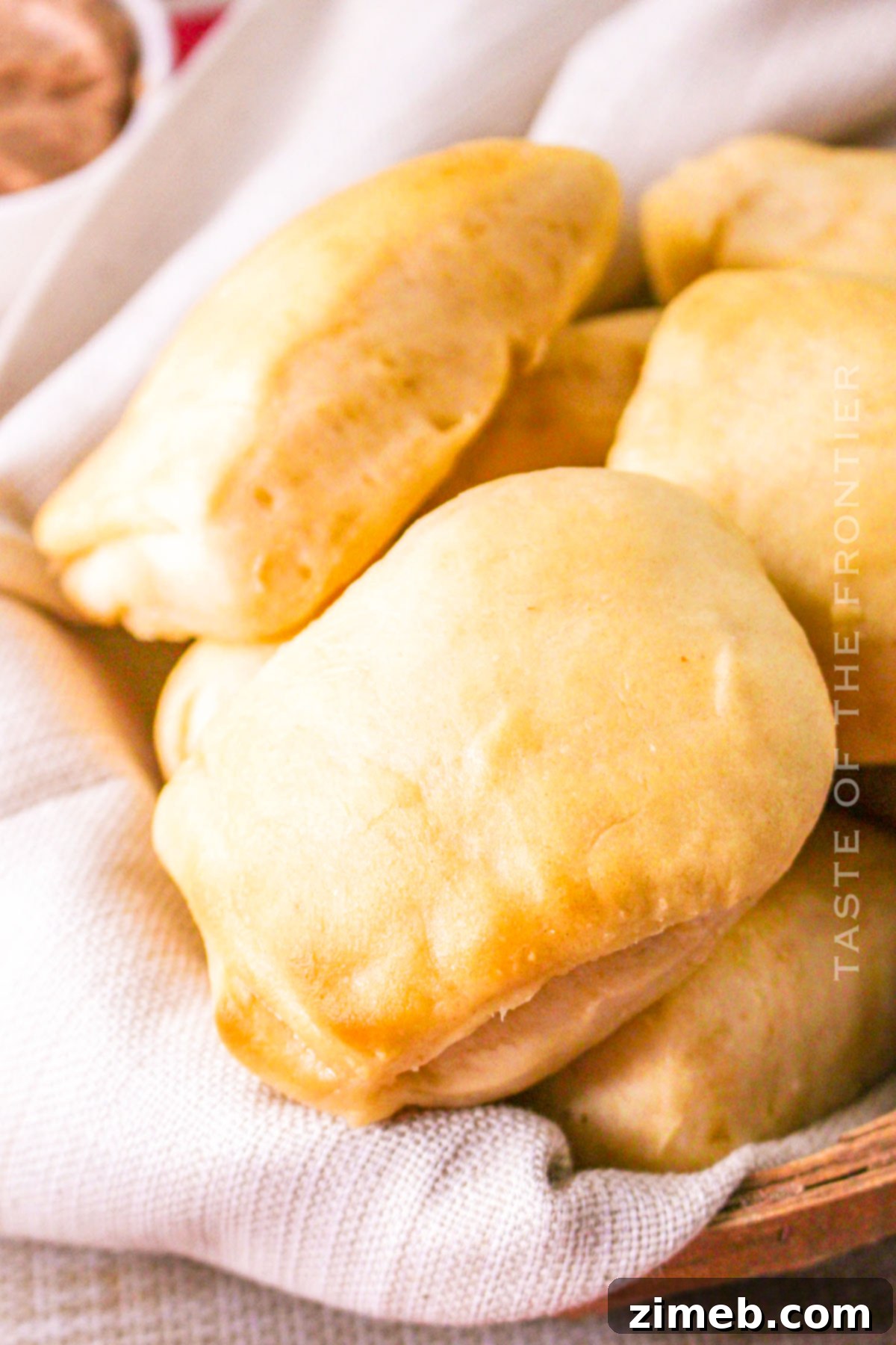 Homemade Texas Roadhouse Rolls 16 Recipe for Roadhouse Rolls - A close-up of buttery, soft dinner rolls.