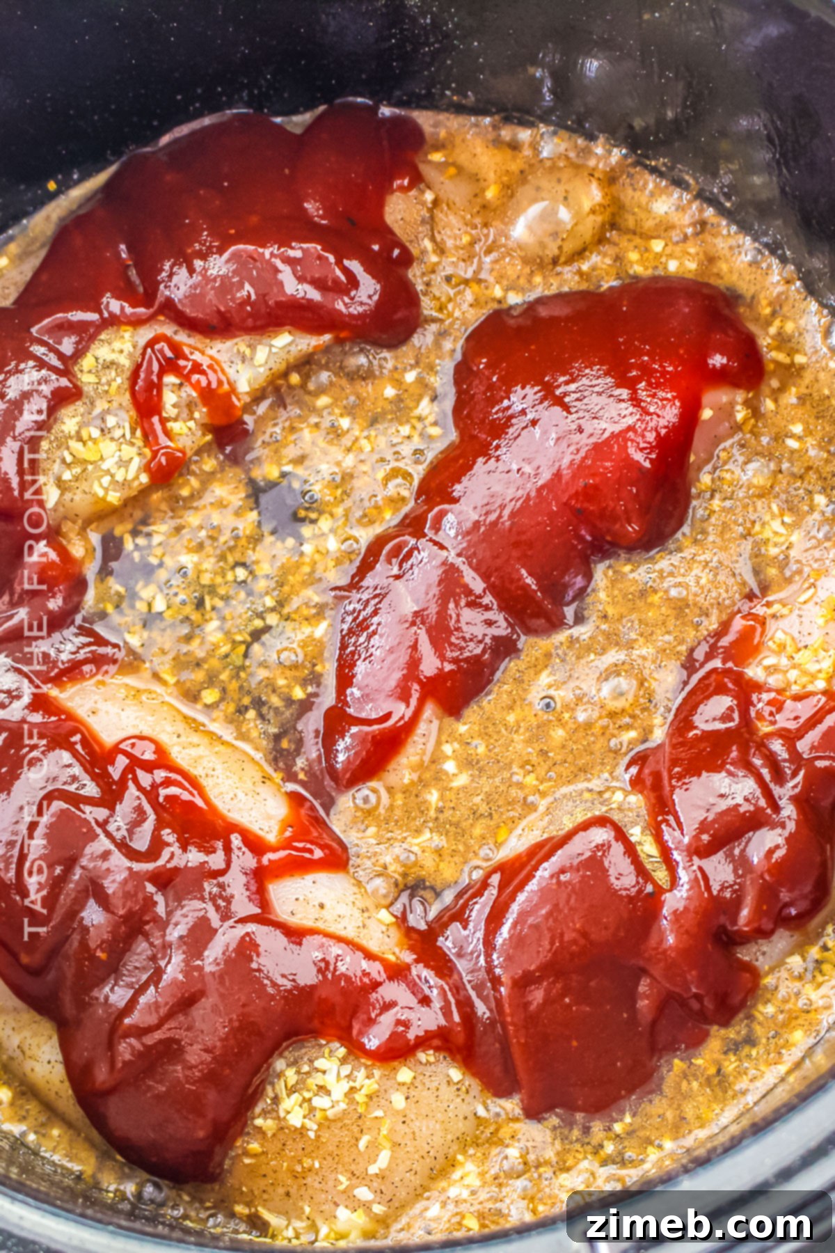 add the bbq sauce