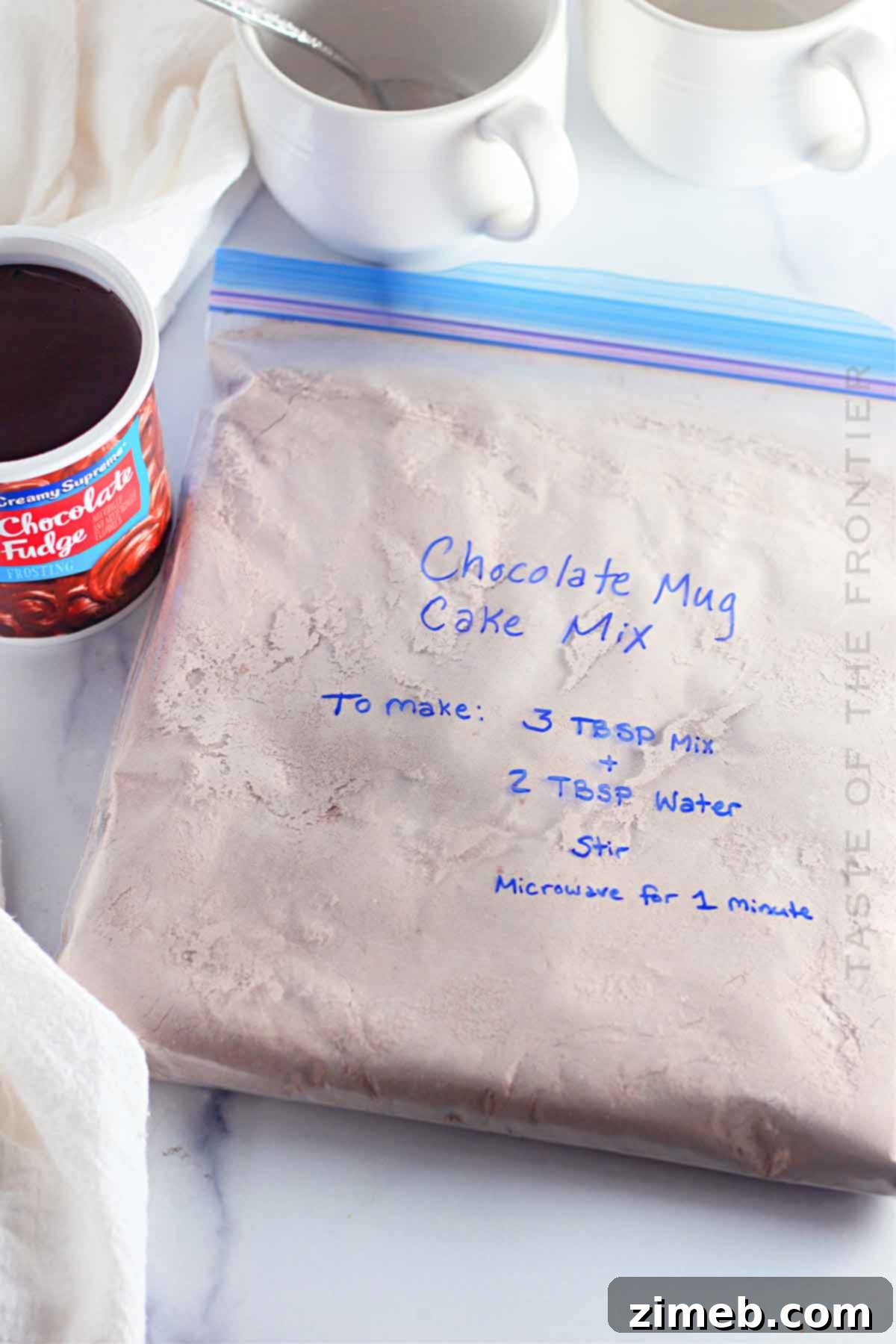 Easy Chocolate Mug Cake 7 Chocolate Mug Cake Mix - ready to make for a quick dessert