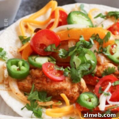 easy chicken dinner fajita