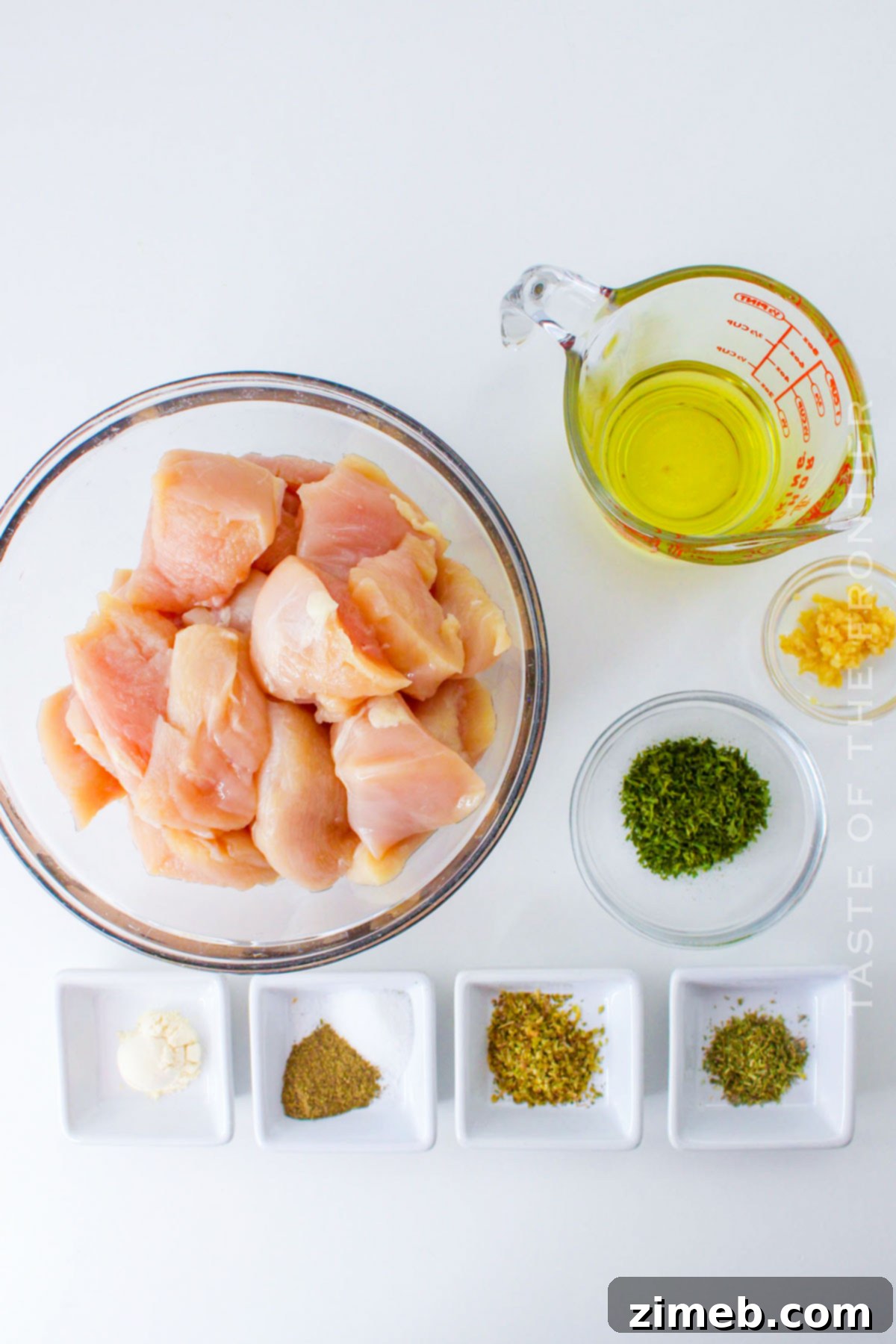 Oven Chicken Kabobs Ingredients