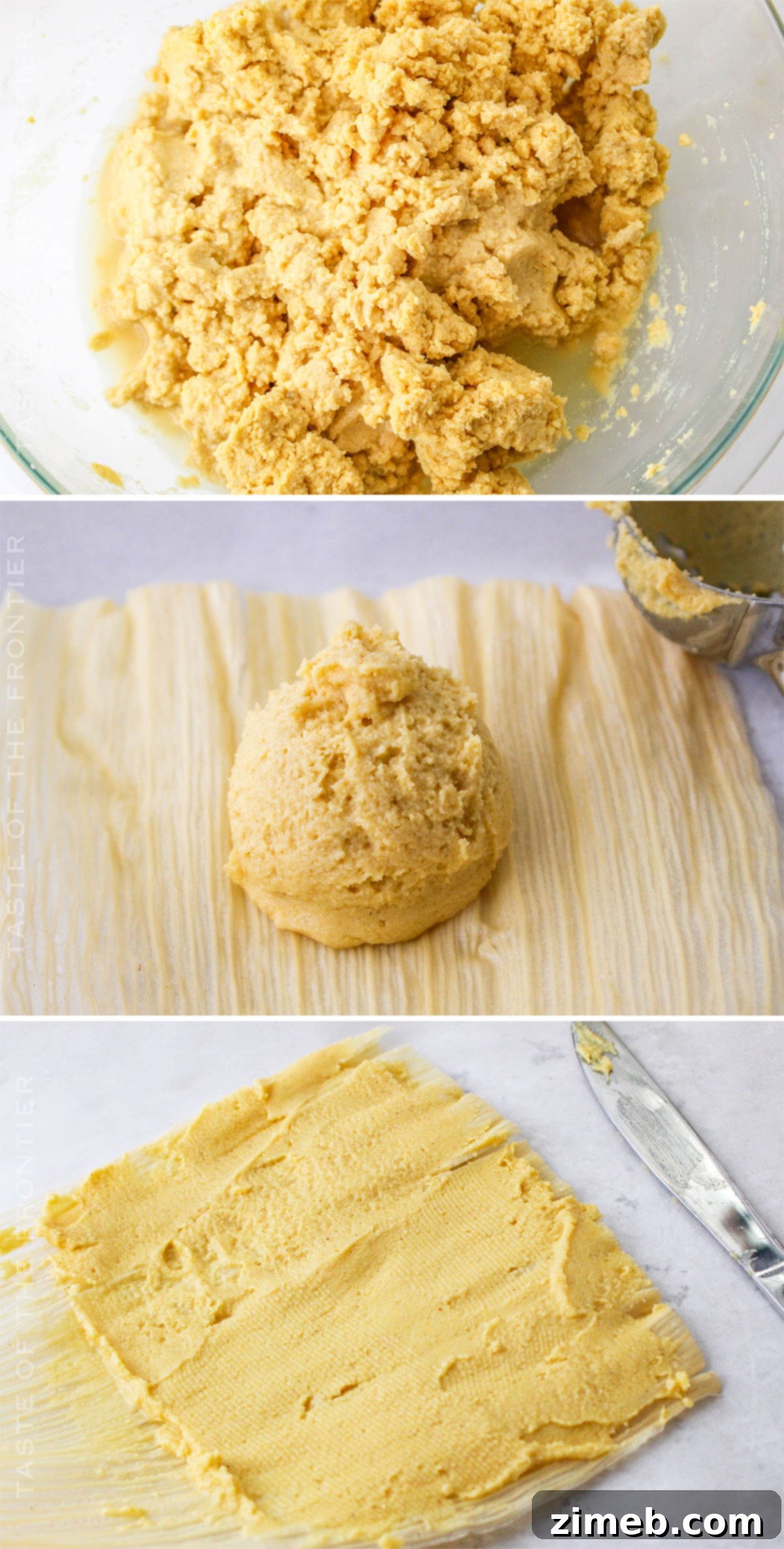 Easy Instant Pot Pork Tamales 5 how to add masa