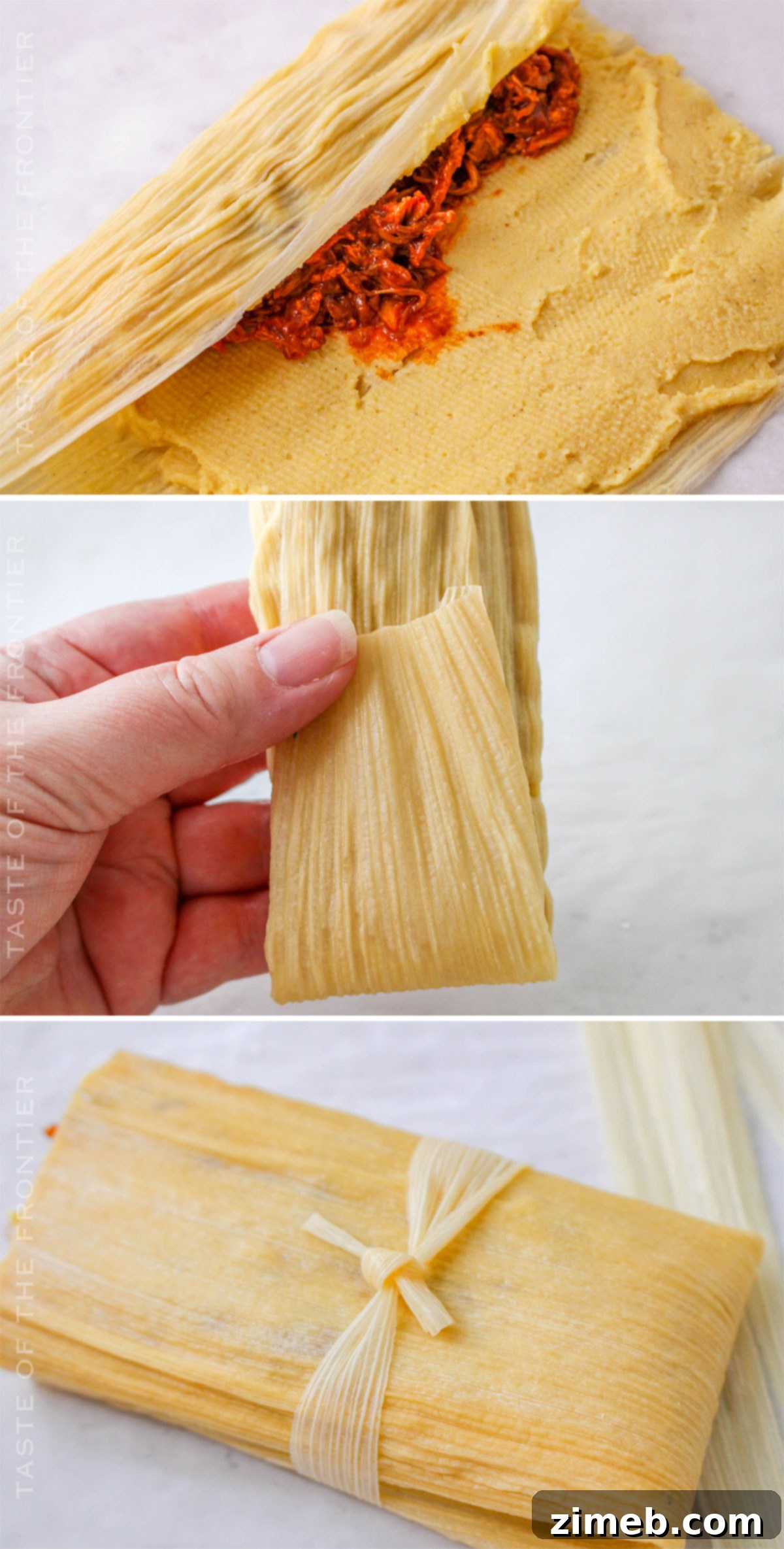 Easy Instant Pot Pork Tamales 8 how to wrap a tamale