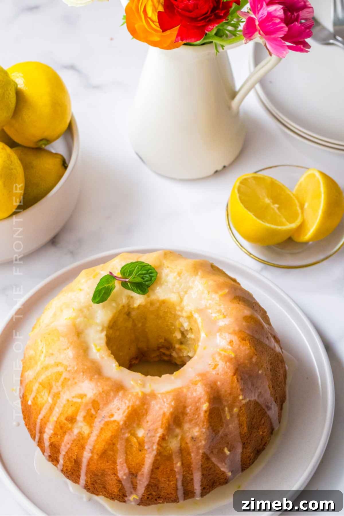 Lemon Bundt Cake with Icing