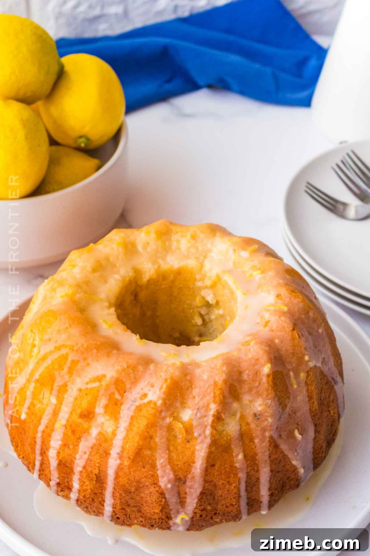 Spring lemon cake dessert idea