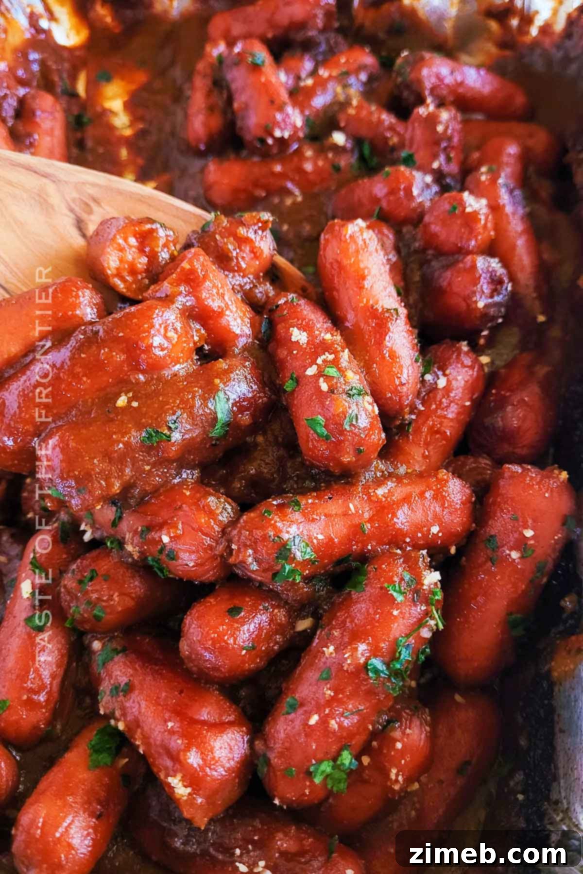 Smoky Sausage Bites 3 Keto-friendly Little Smokies recipe with a smoky glaze