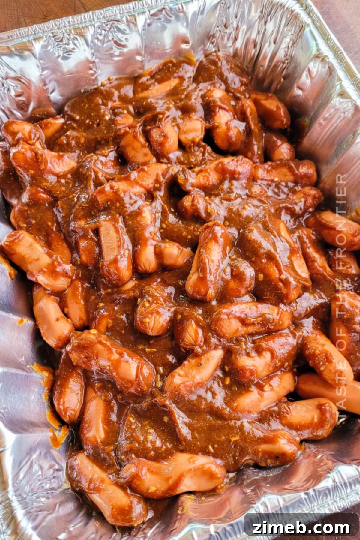 Smoky Sausage Bites 8 Delicious BBQ Little Smokies ready to serve