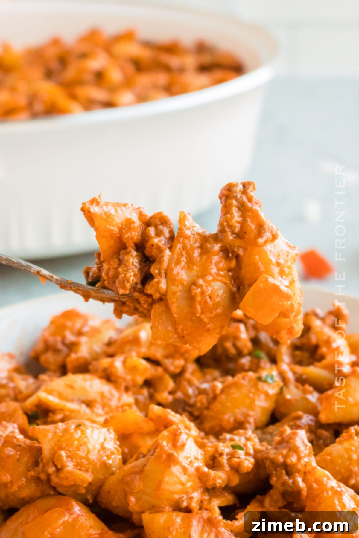 cheesy spicy pasta