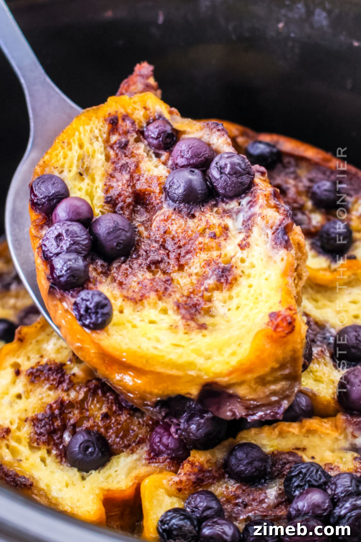 Overnight Slow Cooker Blueberry French Toast 9 Overnight Blueberry French Toast Casserole