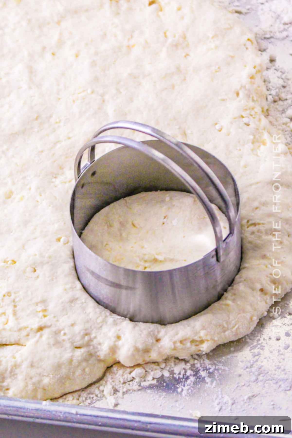 Unforgettable 7-Up Biscuits 8 cutting biscuit dough