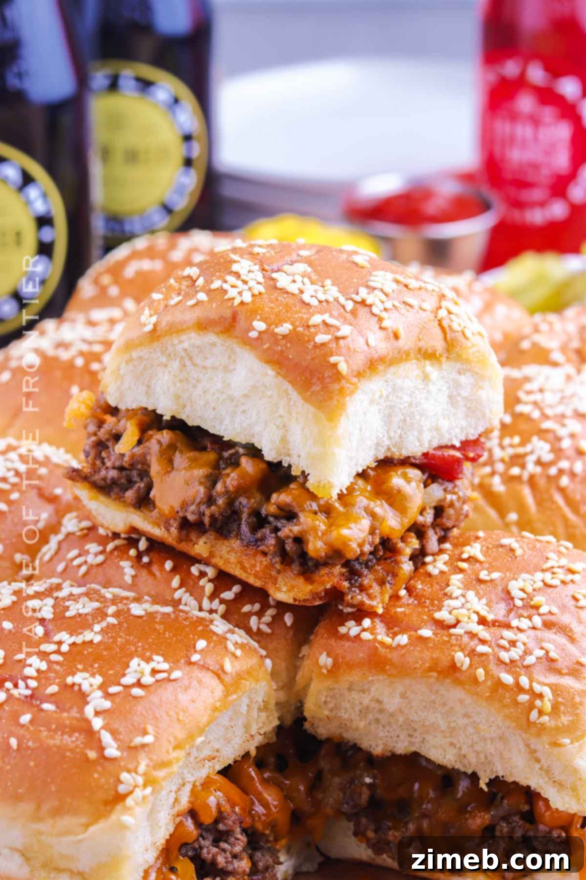 Sweet Hawaiian Cheeseburger Sliders 16 Full recipe card for Cheeseburger Sliders with Hawaiian Rolls.