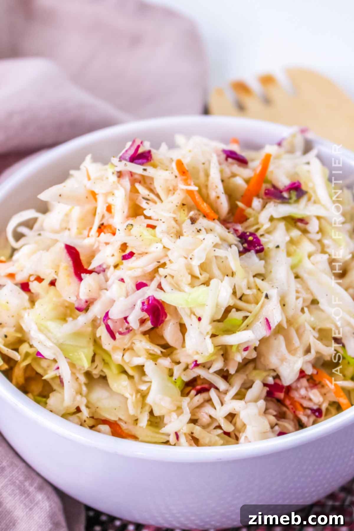 Zesty Red Wine Vinegar Coleslaw 2 Red Wine Vinegar Coleslaw: A vibrant, no-mayo recipe perfect for BBQs and potlucks, offering a refreshing tangy twist on classic coleslaw.