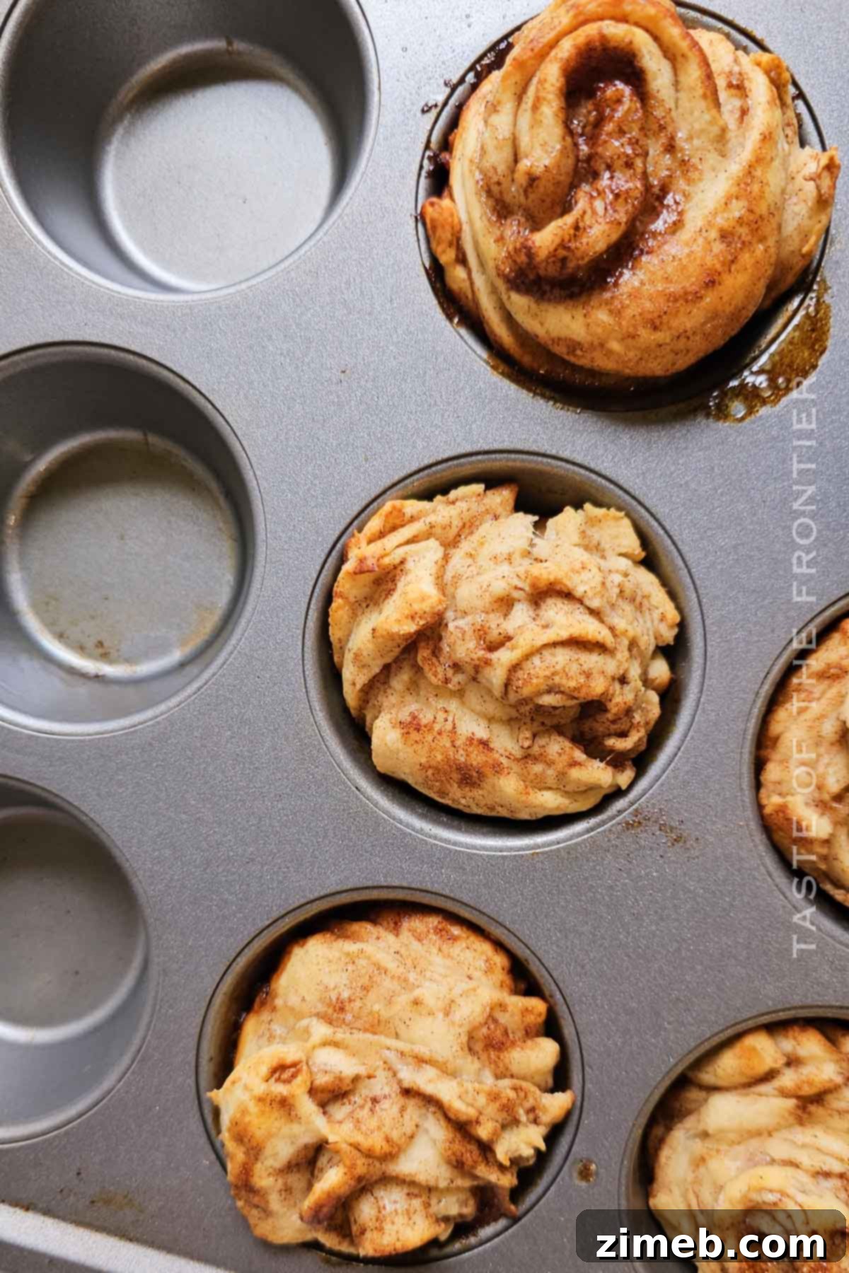 Guilt-Free Keto Cruffin Delights 7 Baked Keto Cruffins before cinnamon coating