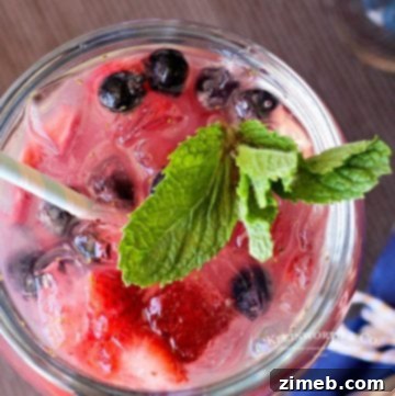 Red White & Blue Daiquiri cocktail