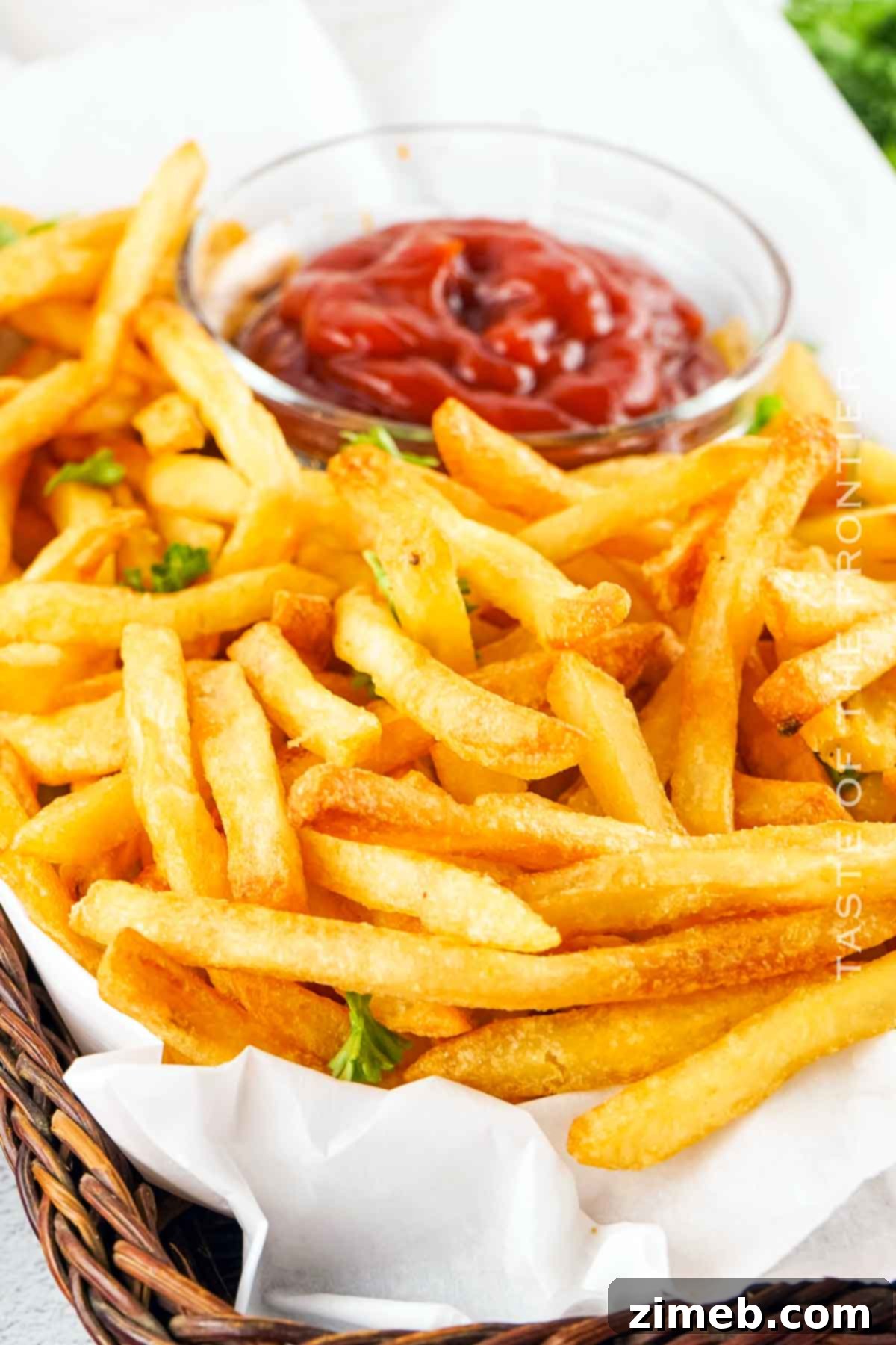 Perfectly Crispy Air Fryer Frozen Fries 6 perfectly cooked french fries