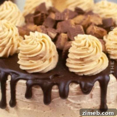 Chocolate Cake with Peanut Butter Frosting